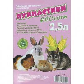 Пухнастики ECOcorn Кукурузный наполнитель для грызунов