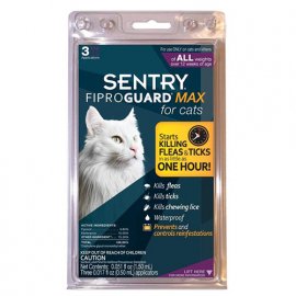 ФІПРОГАРД МАКС (FiproGuard MAX) краплі від бліх, кліщів та вошей для котів c 12 тижнів