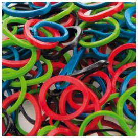 Artero РЕЗИНКИ РАЗНОЦВЕТНЫЕ  для папильоток собак, 200 шт. (H467) Artero РЕЗИНКИ РАЗНОЦВЕТНЫЕ  для папильоток собак, 200 шт. (H467)