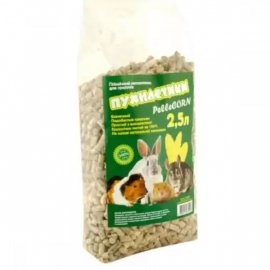 Пухнастики Pellecorn Кукурузный пеллетированный наполнитель для грызунов, птиц и рептилий