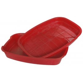 Природа туалет овальный с сеточкой для кошек