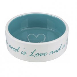 Trixie PETS HOME керамічна миска для собак і кішок КРЕМОВО-БЛАКИТНИЙ