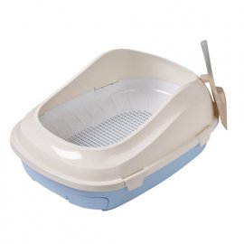 AnimAll Туалет для кошек с высоким бортиком и сеткой