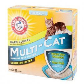Arm&Hammer MULTI-CAT STRENGTH CLUMPING наповнювач для котячого туалету, що грудкується, БЕЗ ЗАПАХУ