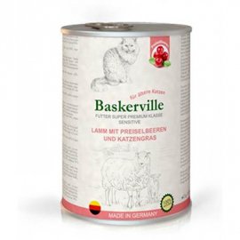 Baskerville Sensitive ЯГНЕНОК - КЛЮКВА И КОШАЧЬЯ МЯТА консервы для кошек