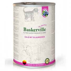 Baskerville Super Premium ТЕЛЯТИНА - ЧЕРНИКА консервы для котят