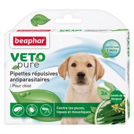 Beaphar Bio Spot On Veto Pure Біо краплі від бліх, кліщів і комарів для цуценят з 12 тижневого віку