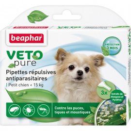Beaphar - Краплі БІО Veto pure від бліх та кліщів для собак