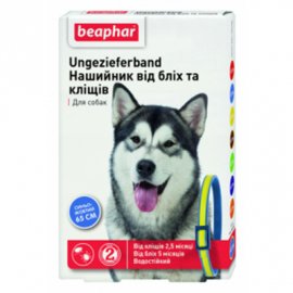 Beaphar нашийник для собак проти бліх та кліщів (синьо-жовтий)