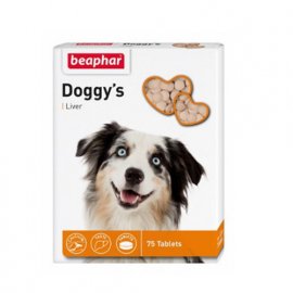 Beaphar DOGGYS LIVER лакомство с витаминами для собак