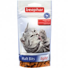 Beaphar MALT-BITS Light Лакомство с мальт-пастой для кошек, склонных к лишнему весу