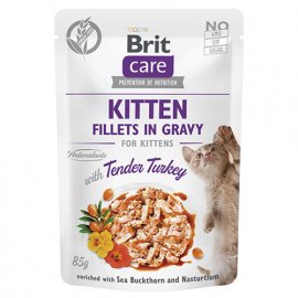 Brit Care Cat Kitten Fillets in Gravy Tender Turkey консерви для кошенят ІНДИЧКА В СОУСІ Brit Care Cat Kitten Fillets in Gravy Tender Turkey консерви для кошенят ІНДИЧКА В СОУСІ