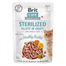 Brit Care Cat Sterilized Fillets in Gravy Healthy Rabbit консерви для стерилізованих кішок КРОЛИК В СОУСІ