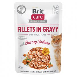 Brit Care Cat Fillets in Gravy Savory Salmon консервы для кошек ПИКАНТНЫЙ ЛОСОСЬ В СОУСЕ Brit Care Cat Fillets in Gravy Savory Salmon консервы для кошек ПИКАНТНЫЙ ЛОСОСЬ В СОУСЕ