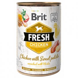 Brit Fresh Dog Chicken & Sweet Potato консервы для собак КУРИЦА и БАТАТ
