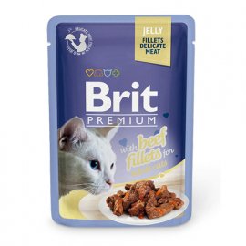 Brit Premium Cat Beef Fillets in Jelly консервы для кошек ФИЛЕ ГОВЯДИНЫ В ЖЕЛЕ