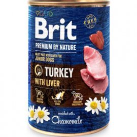 Brit Premium Dog Junior Turkey & Liver консервы для щенков ИНДЕЙКА и ПЕЧЕНЬ