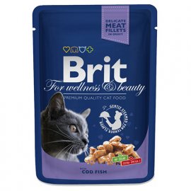 Brit Premium Cat Cod Fish консервы для кошек ТРЕСКА