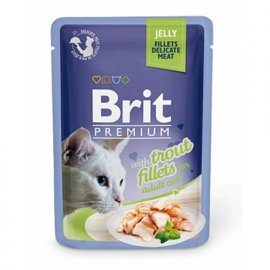 Brit Premium Cat Trout Fillets Jelly консерви для кішок кусочки в желе ФОРЕЛЬ