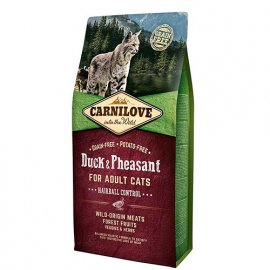 Carnilove DUCK & PHEASANT HAIRBALL (УТКА И ФАЗАН ХЕЙРБОЛЛ) корм для взрослых кошек