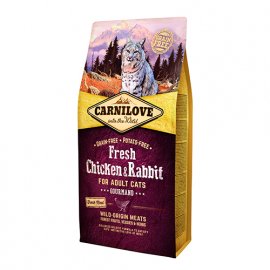 Carnilove FRESH CHICKEN & RABBIT беззерновой корм для кошек КУРИЦА и КРОЛИК