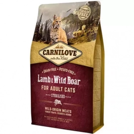 Carnilove LAMB & WILD BOAR STERILIZED (ЯГНЯ та ДИКИЙ КАБАН СТЕРИЛАЙЗЕД) корм для стерилізованих кішок Carnilove LAMB & WILD BOAR STERILIZED (ЯГНЯ та ДИКИЙ КАБАН СТЕРИЛАЙЗЕД) корм для стерилізованих кішок