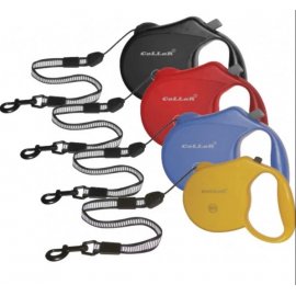 Collar (Коллар) - Поводок-рулетка с тросом со светоотражающей лентой Control MEDIUM