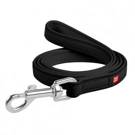 Collar WAUDOG шкіряний повідець для собак, чорний