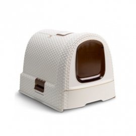 Curver Petlife LITTER BOX закрытый туалет для кошек, кремовый