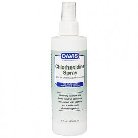 Davis CHLORHEXIDINE SPRAY (Хлоргексидин спрей) 4% для собак и котов с заболеваниями кожи и шерсти