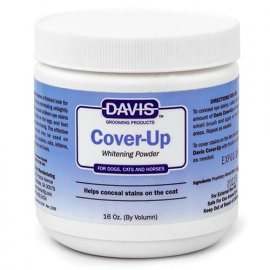 Davis COVER-UP WHITENING POWDER маскирующая отбеливающая пудра для собак и котов