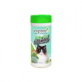 ESPREE (Еспрі) Silky Cat Aloe Wipes - серветки для ніжного очищення чутливої шкіри та шерсті котів, 50 шт