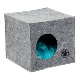 Природа ГРЕЙ дом-лежак для кошек и собак мелких пород, войлок