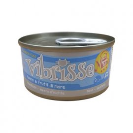 Vibrisse Menu ТУНЕЦЬ З МОРЕПРОДУКТАМИ У СОУСІ консерви для котів