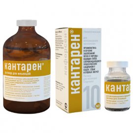 Хелвет Кантарен препарат при захворюваннях нирок та сечовивідних шляхів у тварин