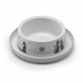 Moderna Trendy Dinner Cats in love Миска пластикова для котів