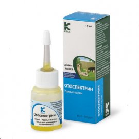 Отоспектрин KELA - вушні краплі для тварин