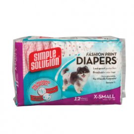 Simple Solution Fashion Print Diapers - Гігієнічні підгузки для собак з візерунком (12 шт.)