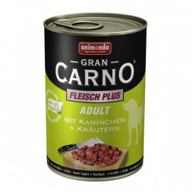 Animonda Gran Carno Adult консервы для собак с КРОЛИКОМ и ТРАВАМИ, кусочки в соусе