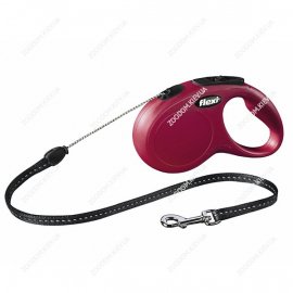 Flexi NEW CLASSIC поводок-рулетка для собак ТРОС S (8 м, до 12 кг), красный
