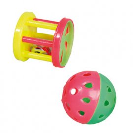 Flamingo CIRCUS игрушка для грызунов с колокольчиком, пластик 2 шт