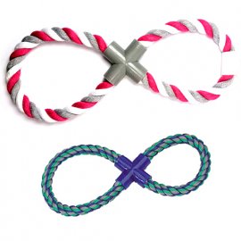 Flamingo COTTON PULL ROPE 8 FORM веревочная игрушка для собак 8-образной формы