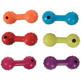 Flamingo DUMBBELL WITH BELL іграшка для собак гантель з дзвіночком, гума