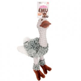 Flamingo EMU PLUSH мягкая игрушка для собак, плюшевый страус