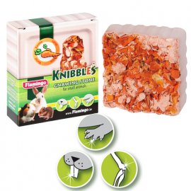 Flamingo KNIBBLES CARROT CUBES мел с морковью для грызунов, 70 г