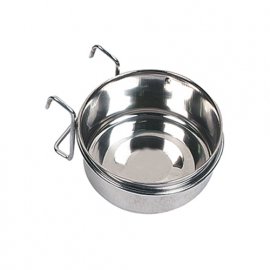 Flamingo STEEL HOOK годівниця для кроликів з тримачем, нержавіюча сталь