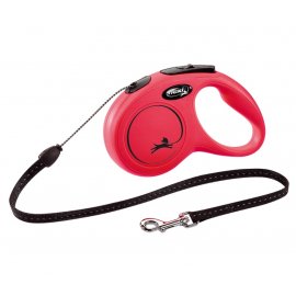 Flexi (Флекси) CLASSIC CORD поводок-рулетка для собак ТРОС, красный