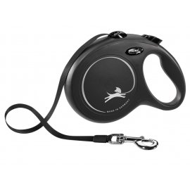 Flexi (Флексі) CLASSIC TAPE повідець-рулетка для собак СТРІЧКА, чорний