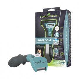 FURminator UNDERCOAT CAT инструмент для вычесывания кошек с КОРОТКОЙ ШЕРСТЬЮ