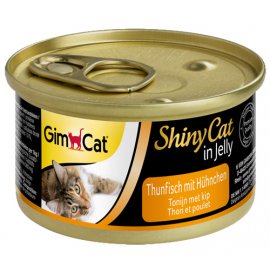 Gimcat Shiny Cat in jelly (ТУНЕЦ С КУРИЦЕЙ В ЖЕЛЕ) консервы для кошек